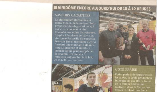 Article du 8 fevrier 2016 dans La Montagne